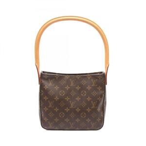 LOUIS VUITTON Brown Monogram Leather Looping MM Shoulder Bag